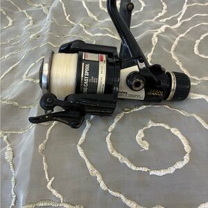 Black and Silver Fishing Reel
